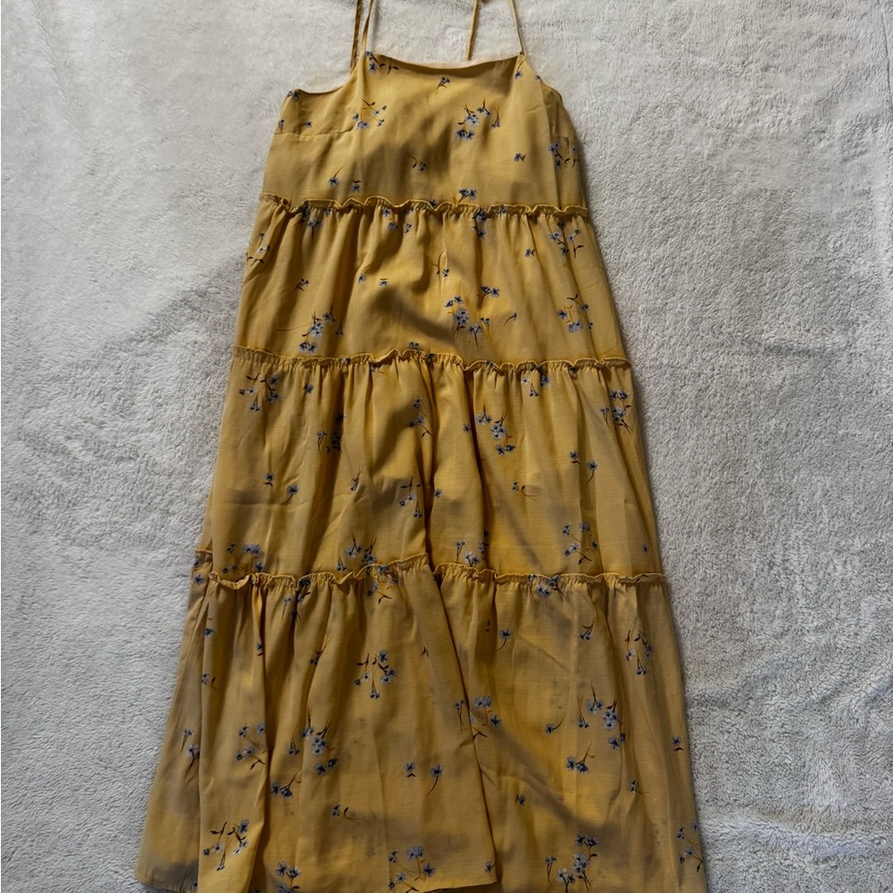 Yellow Floral Dress